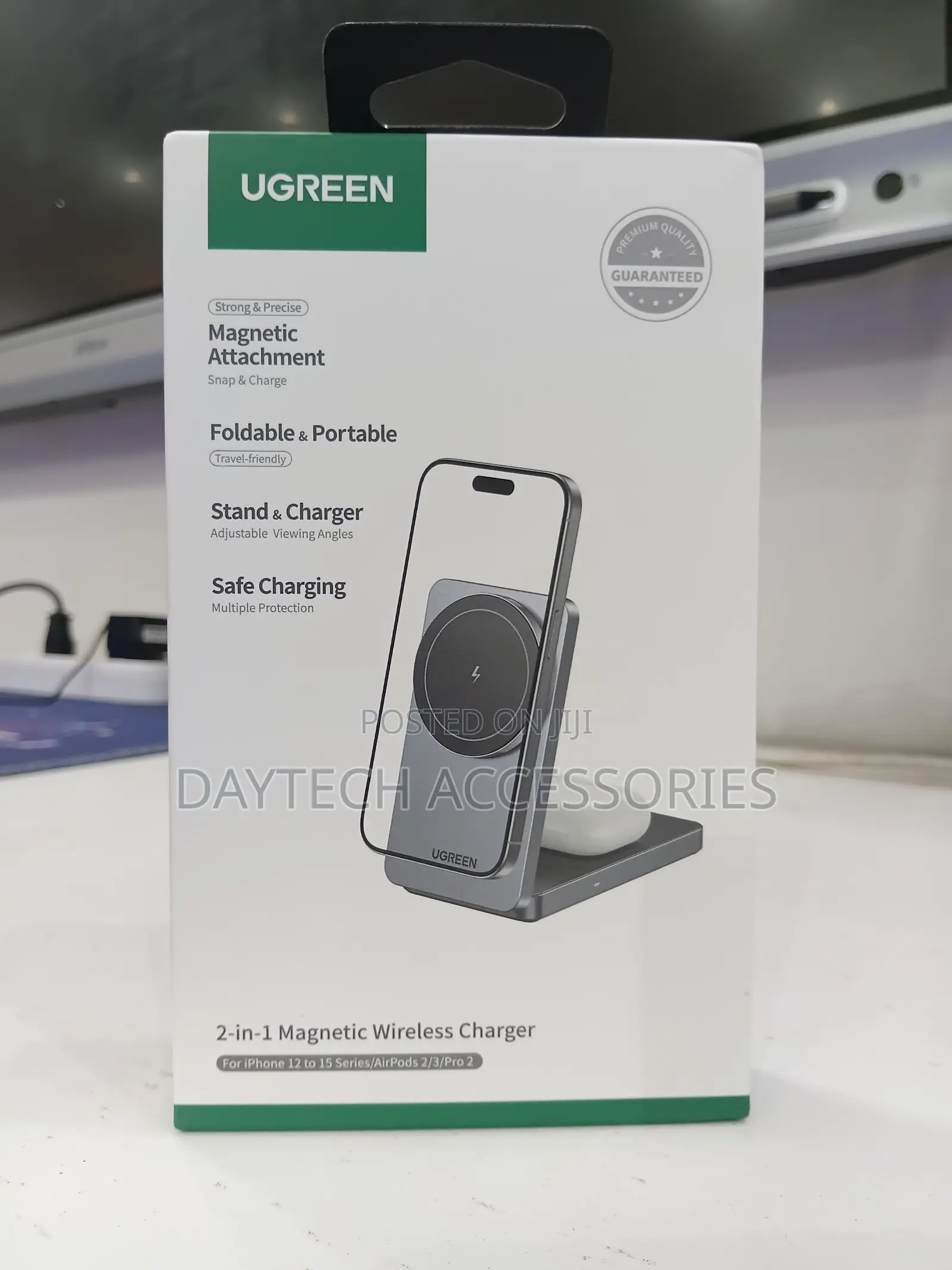This Is a UGREEN MagFlow 2-in-1 Magnetic Wireless Charger