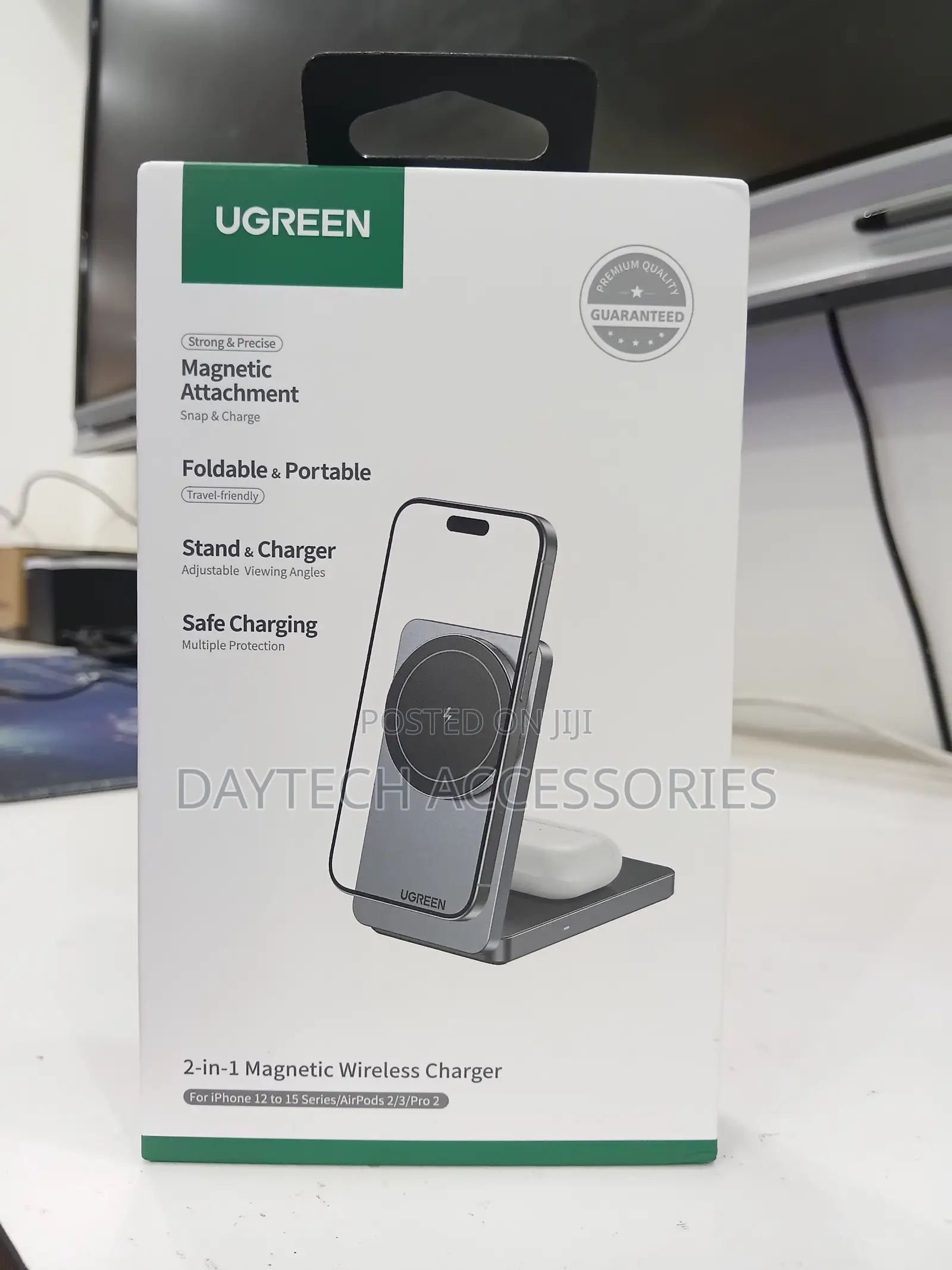 This Is a UGREEN MagFlow 2-in-1 Magnetic Wireless Charger
