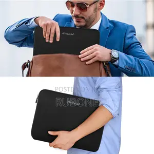 15-16 Inch Laptop Sleeve Water Repellent Neoprene Protective Bag Black