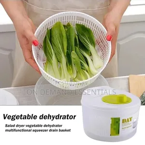 New Large 3Ltr Manual Salad Spinner