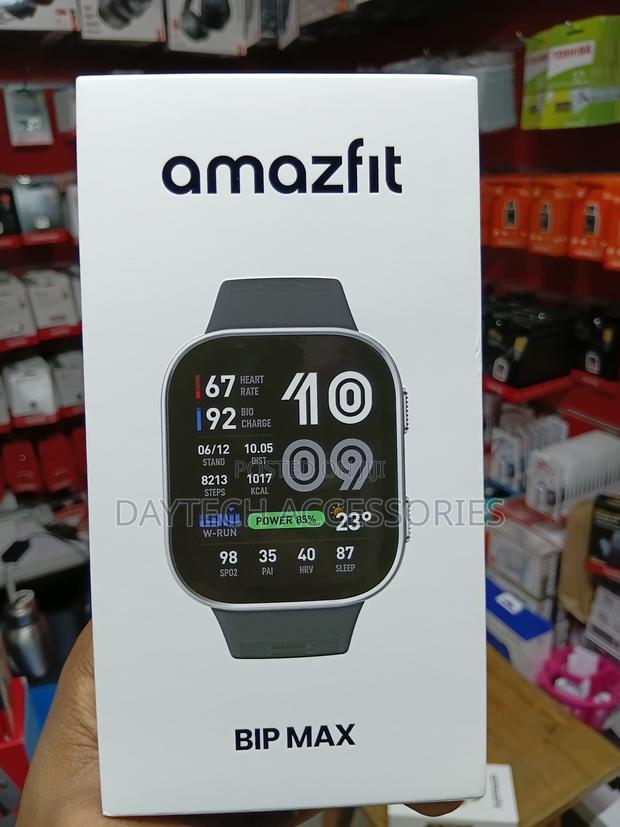 Amazfit BIP Max Smartwatch - Black - main view
