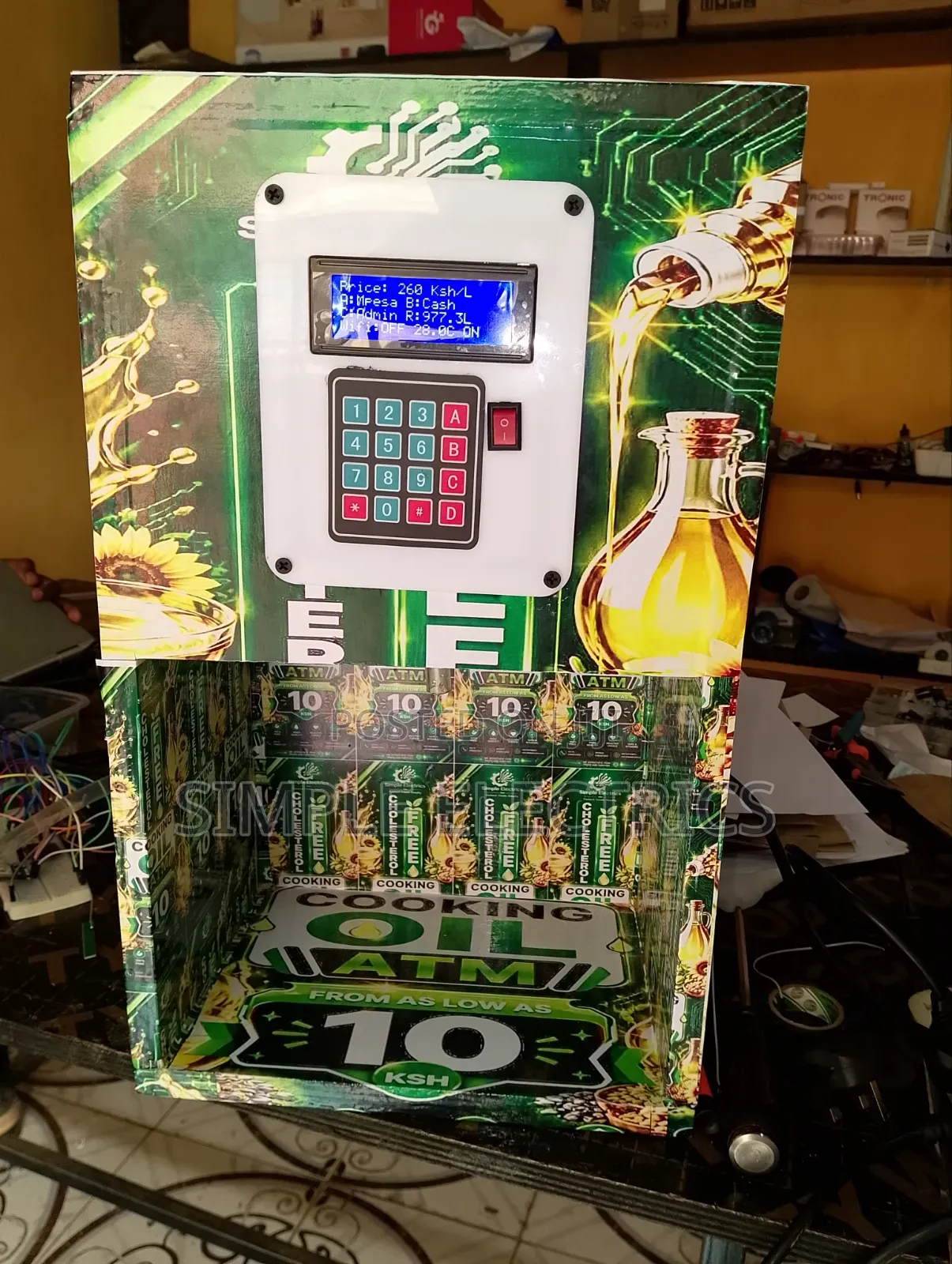 Salad /Cooking Oil ATM Table Top and Portable