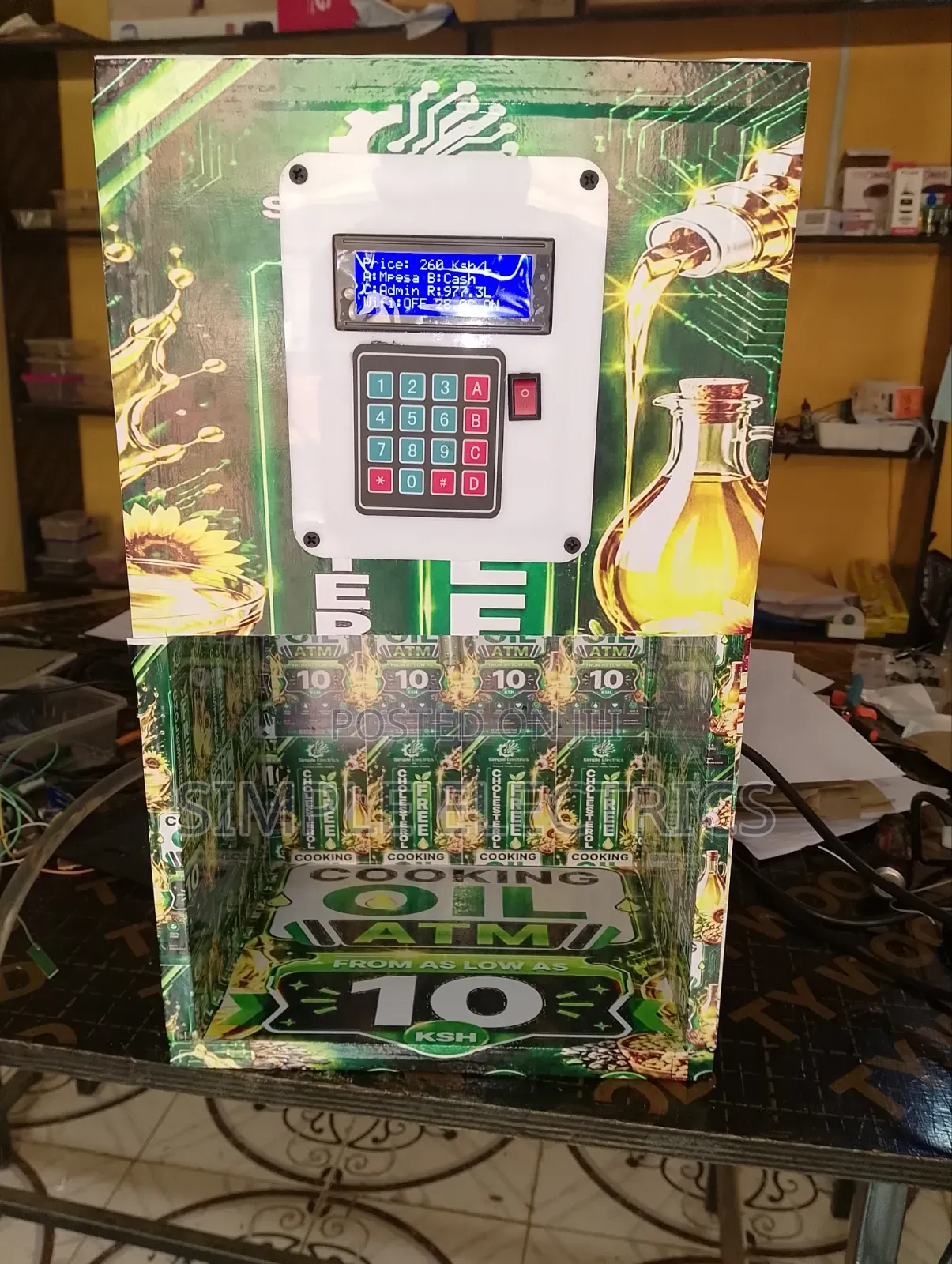 Salad /Cooking Oil ATM Table Top and Portable