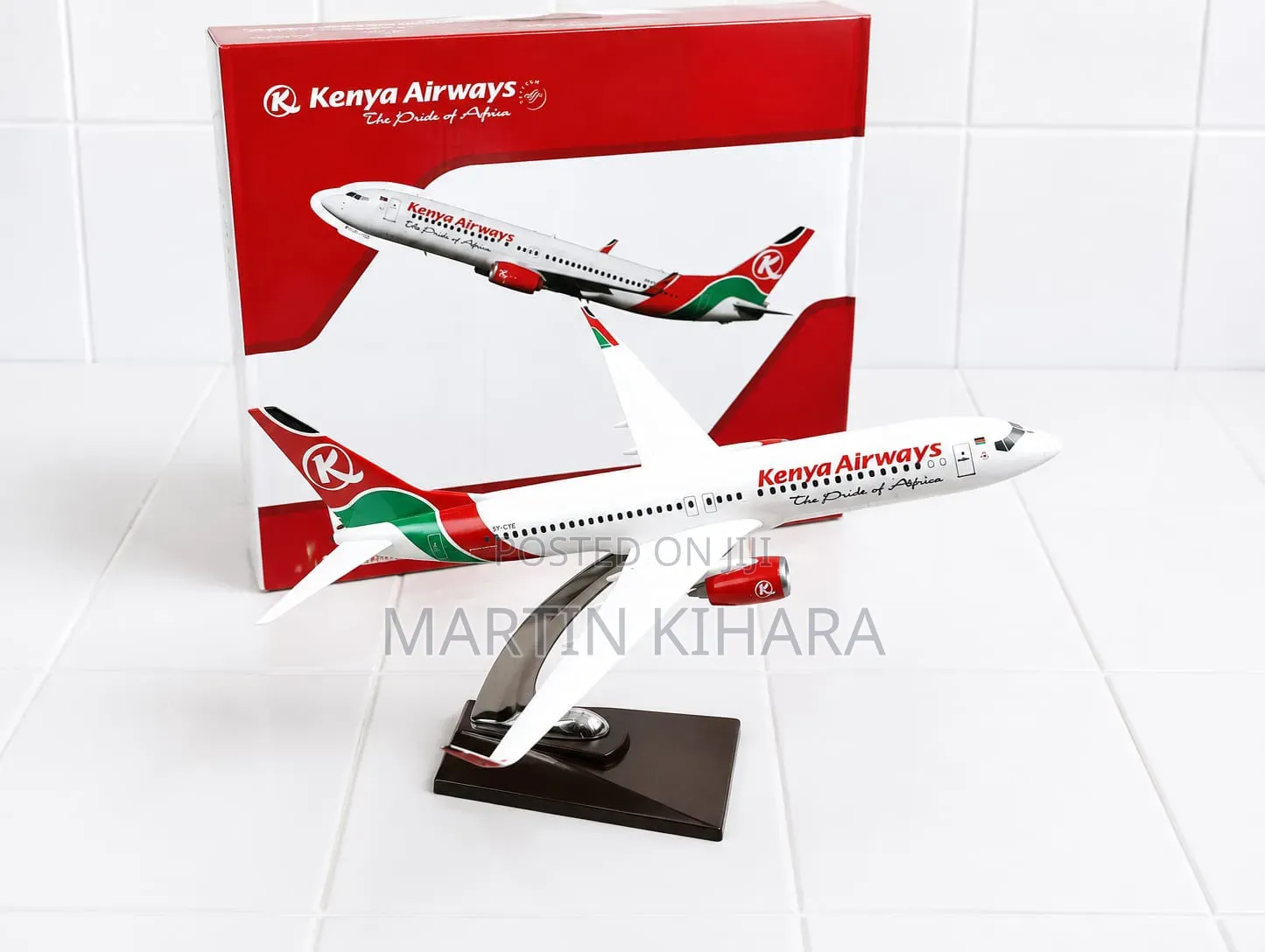 Kenya Airways Airplane Diecast Model