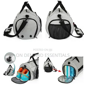 Sports Duffle/Gym Bag Has Shoe Compartment Strong Zippers