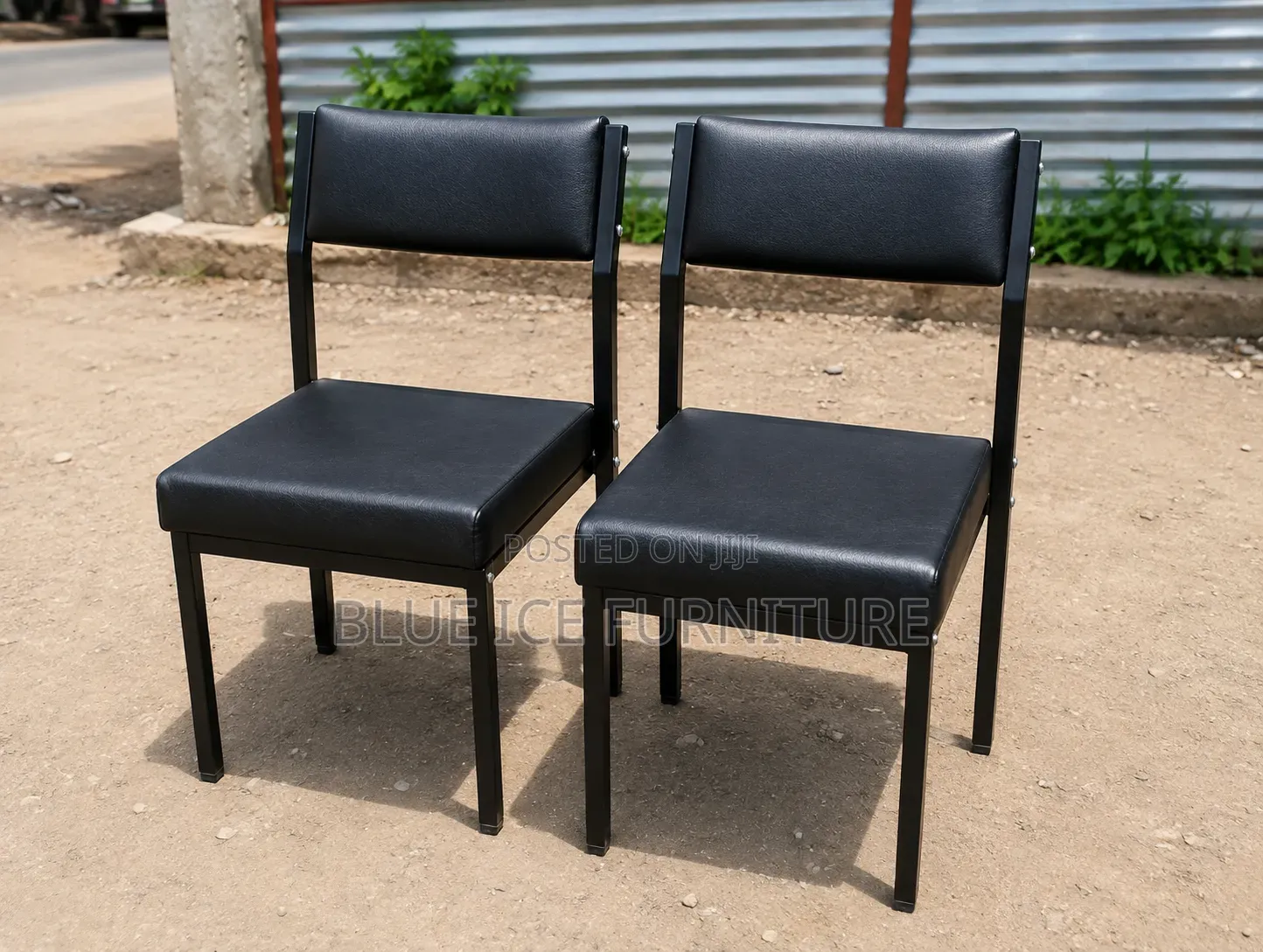 Office Chair;Modern Cushioned Metal Frame Chairs for Home Office