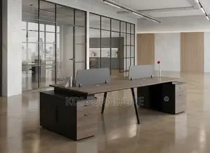 Office Workstation; Four User Wooden Office Workstation