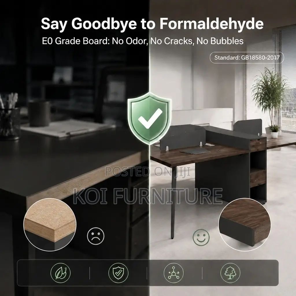 Office Workstation; Four User Wooden Office Workstation