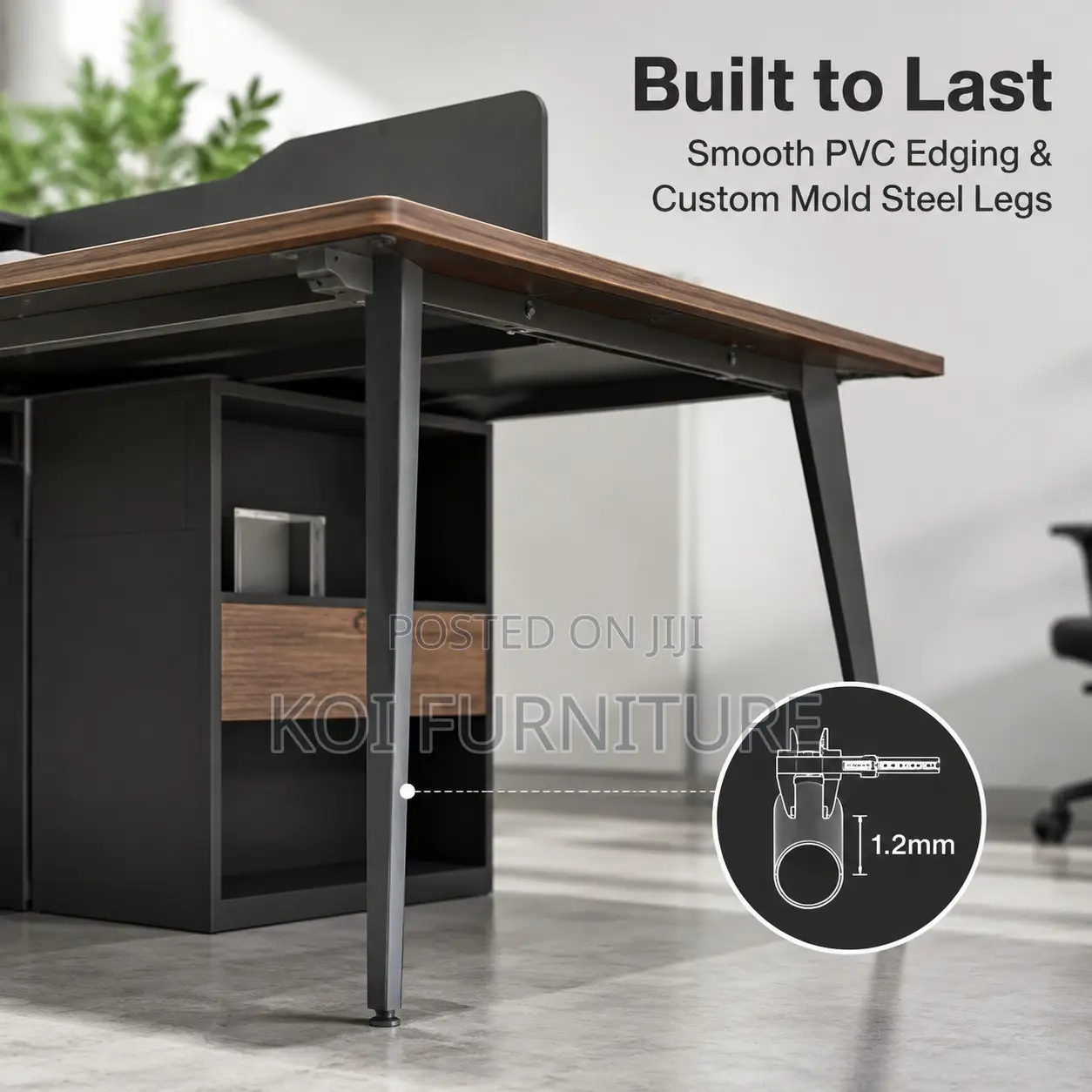 Office Workstation; Four User Wooden Office Workstation