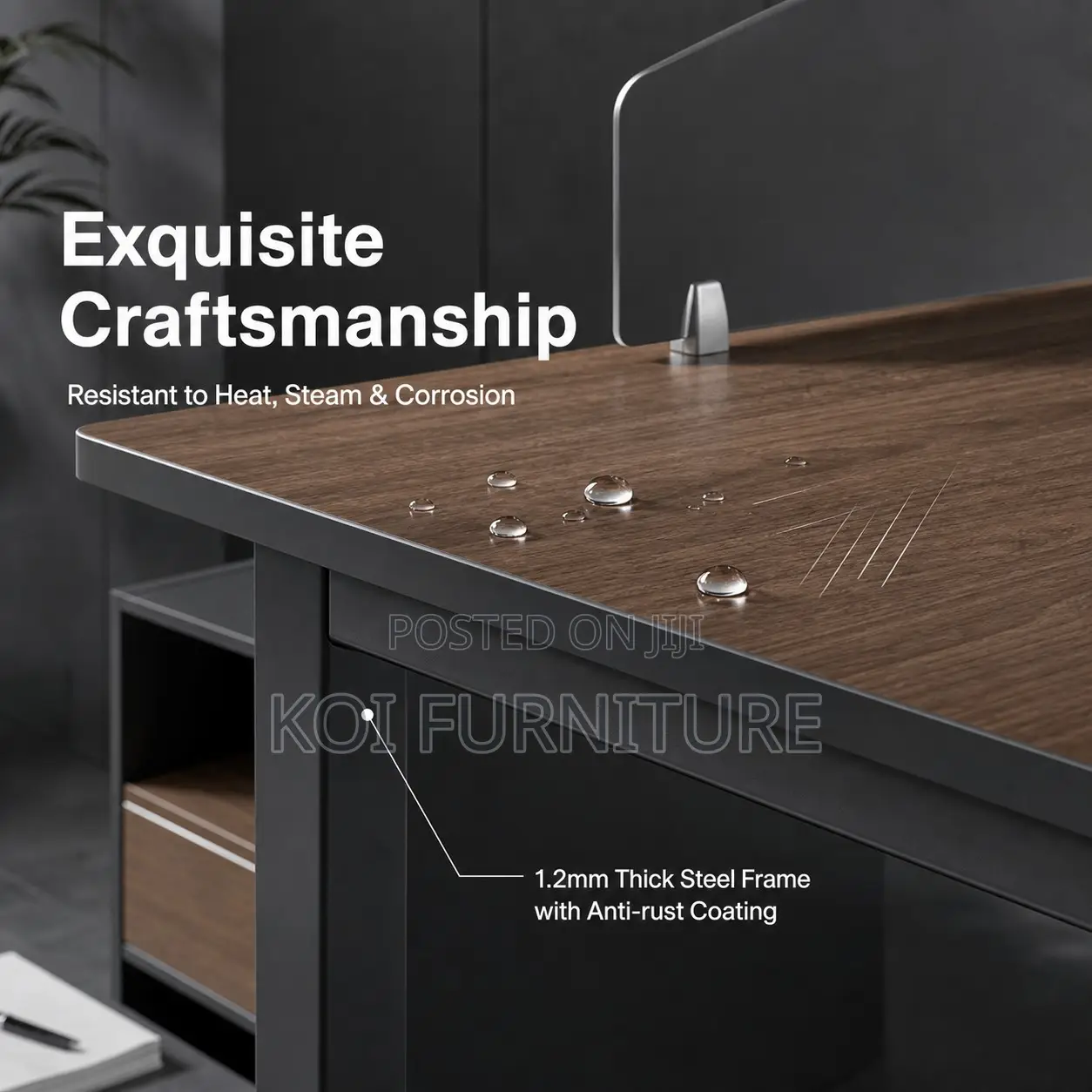 Office Workstation; Four User Wooden Office Workstation