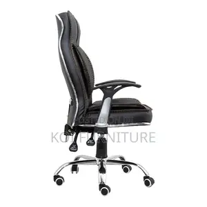 Office Chairs; Recliner Ergonomic Leather Swivel Chair
