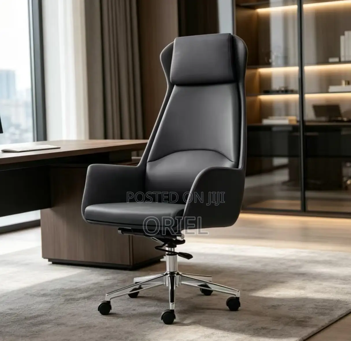 Office Chair ; Adjustable Height Swivel Office Leather Chair
