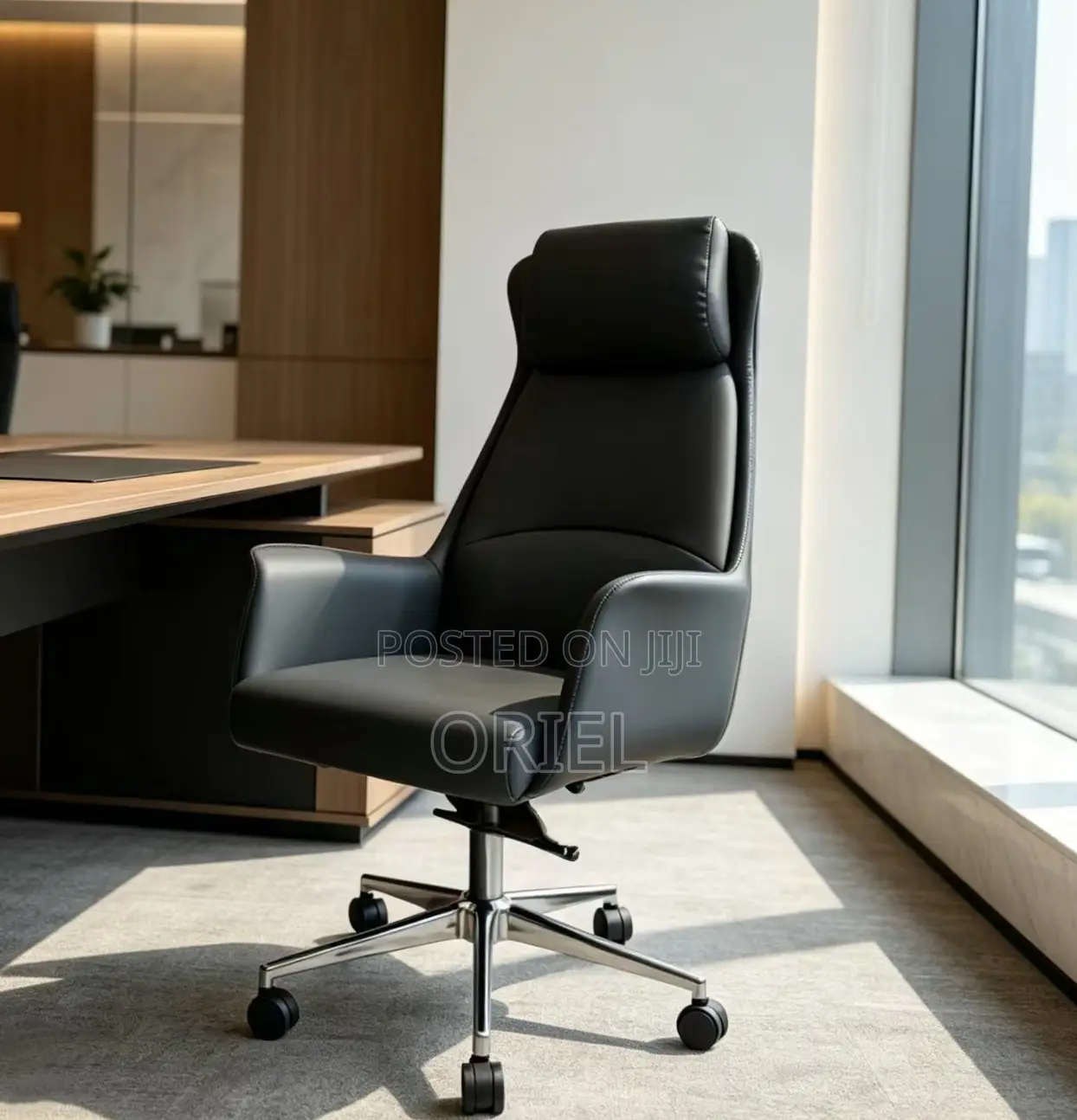 Office Chair ; Adjustable Height Swivel Office Leather Chair