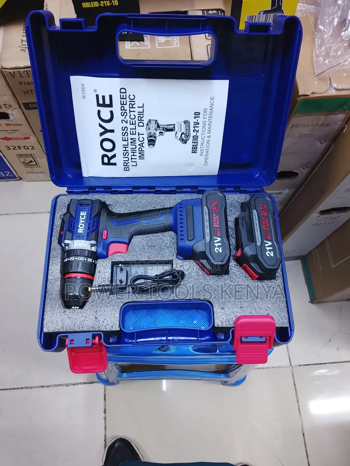 Royce 21V Brushless Cordless Impact Drill Set