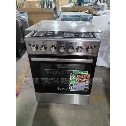 Syinix 60by60 3+1 Standing Cooker 
With Electric Oven