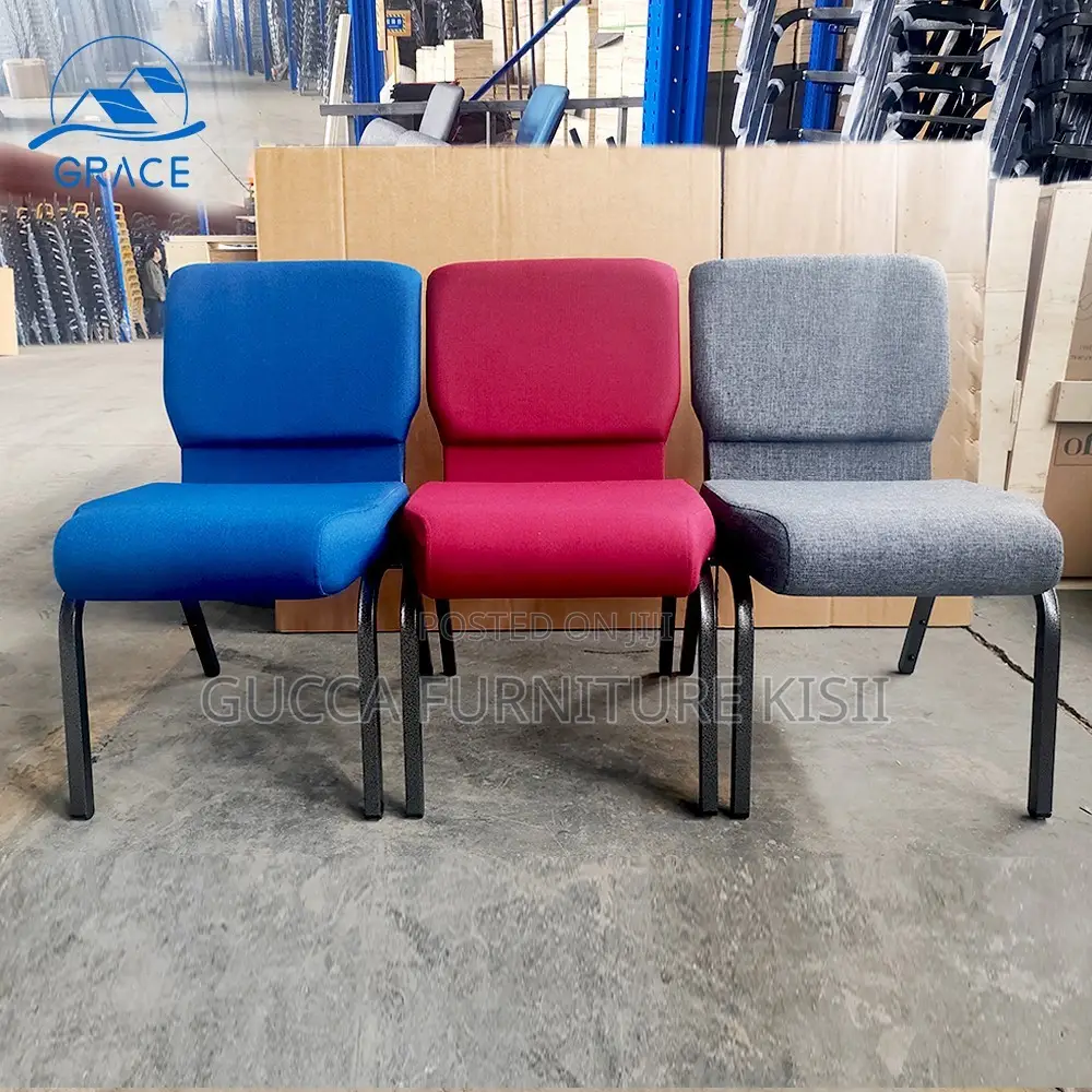 Church Chairs; Stackable Banquet Church Chair