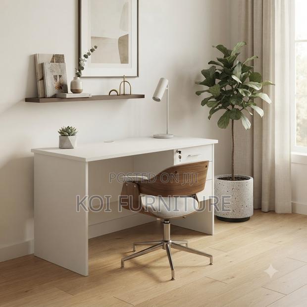 Office Desk; 120cm Clerical Drawer Home Lockable Table - thumbnail 2