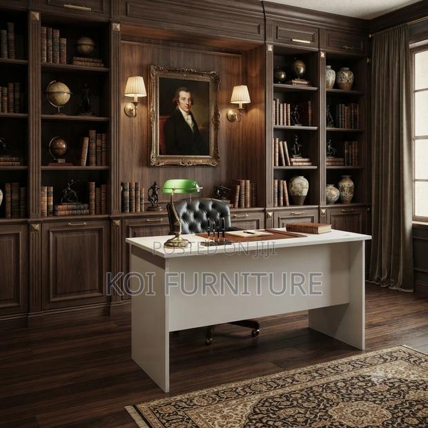 Office Desk; 120cm Clerical Drawer Home Lockable Table - thumbnail 3
