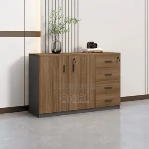 Office Credenza:2-Door Office Credenza With Vertical Lockable Drawers