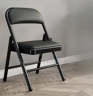 Office Chair; Foldable Black Office Study Chair