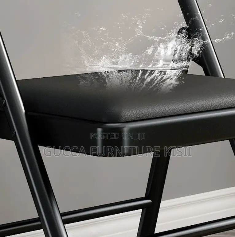 Office Chair; Foldable Black Office Study Chair