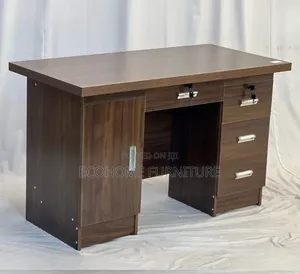 Office Desk. 1.4m Ergonomic Office Desk With Drawers Both Side