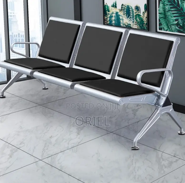Office Waiting Bench : 3-Seater Visitor Bench