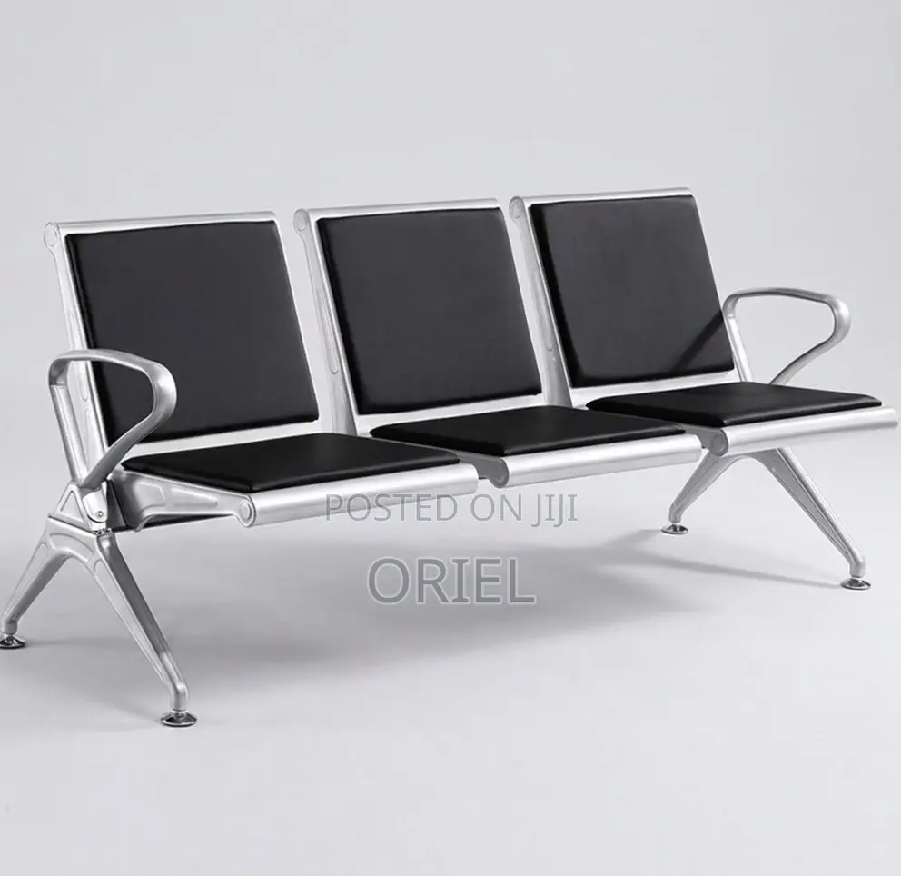 Office Waiting Bench : 3-Seater Visitor Bench