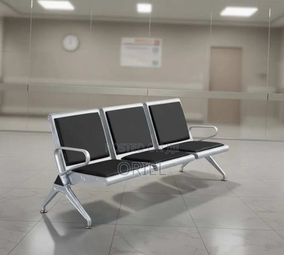 Office Waiting Bench : 3-Seater Visitor Bench