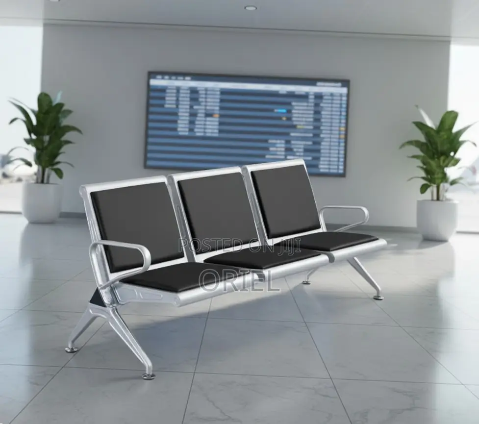 Office Waiting Bench : 3-Seater Visitor Bench