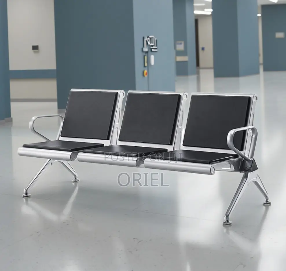 Office Waiting Bench : 3-Seater Visitor Bench