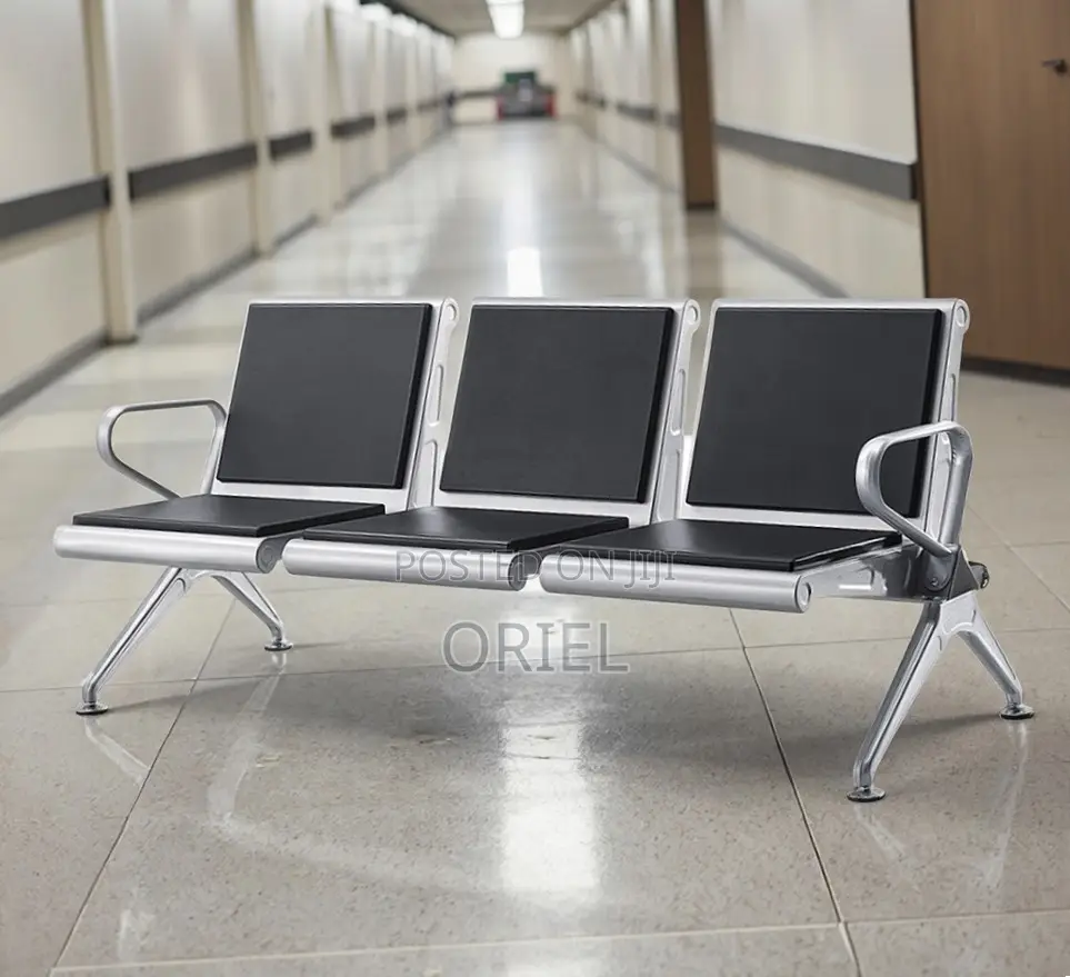 Office Waiting Bench : 3-Seater Visitor Bench