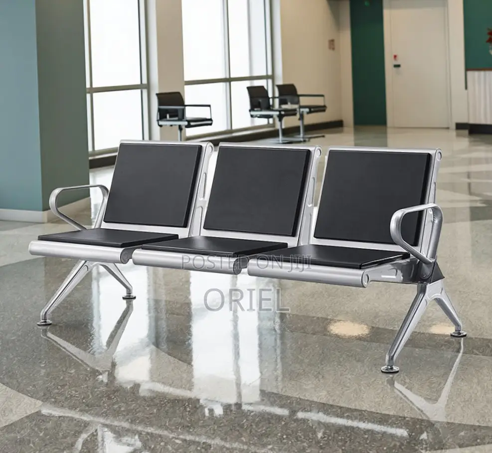 Office Waiting Bench : 3-Seater Visitor Bench