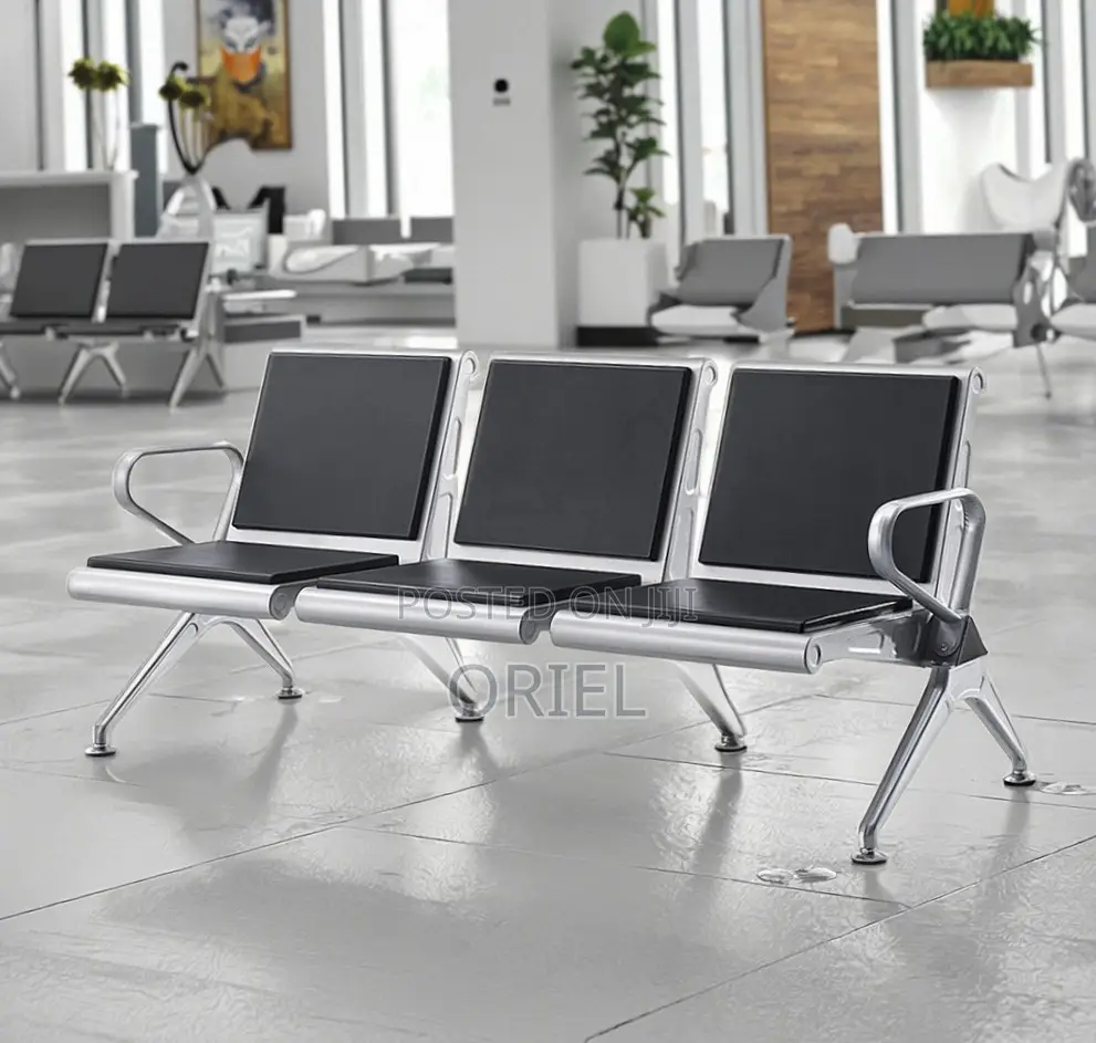 Office Waiting Bench : 3-Seater Visitor Bench