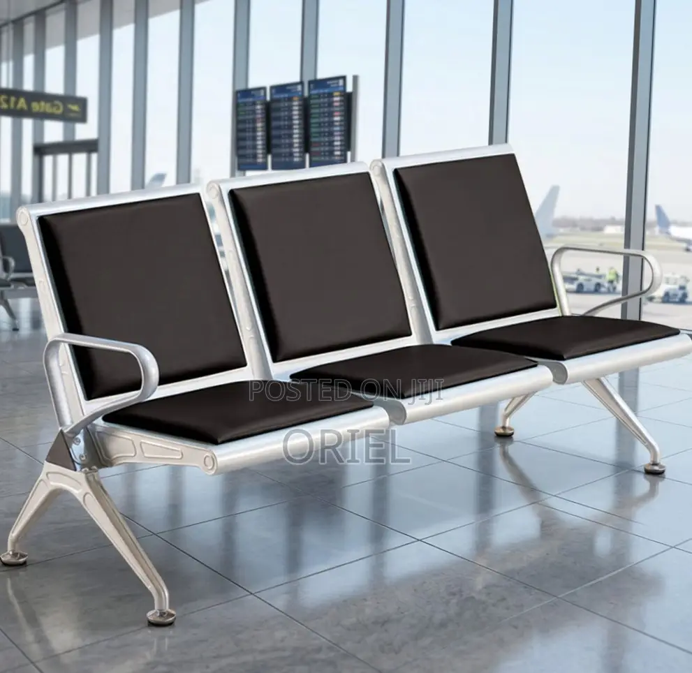 Office Waiting Bench : 3-Seater Visitor Bench