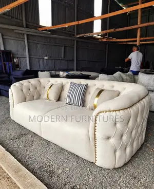 Arvessa Cloud 3 Seater Chesterfield Sofa/3 Seater Sofa Set