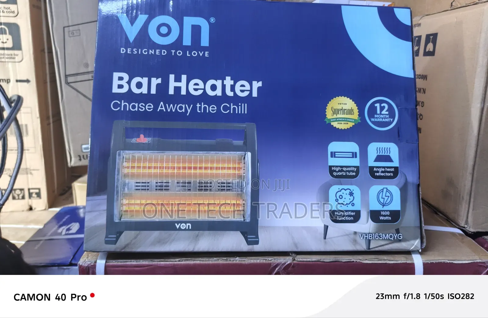 Von Room Heater With Humidifier