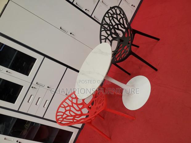 White Tulip Dining Table and Tree Chairs Set - thumbnail 2