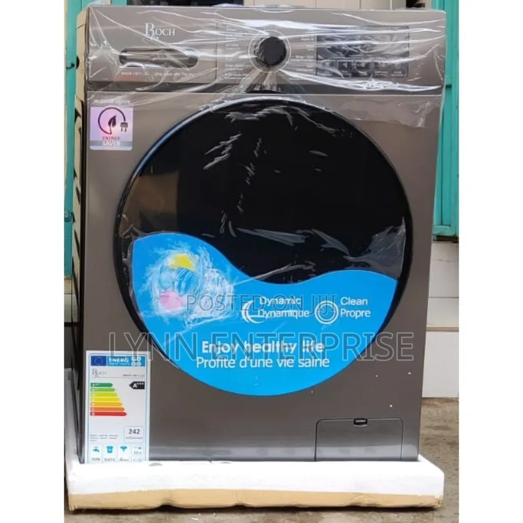 Roch Washing Machine 10kg Front Load Fully Automatic Wash Dry