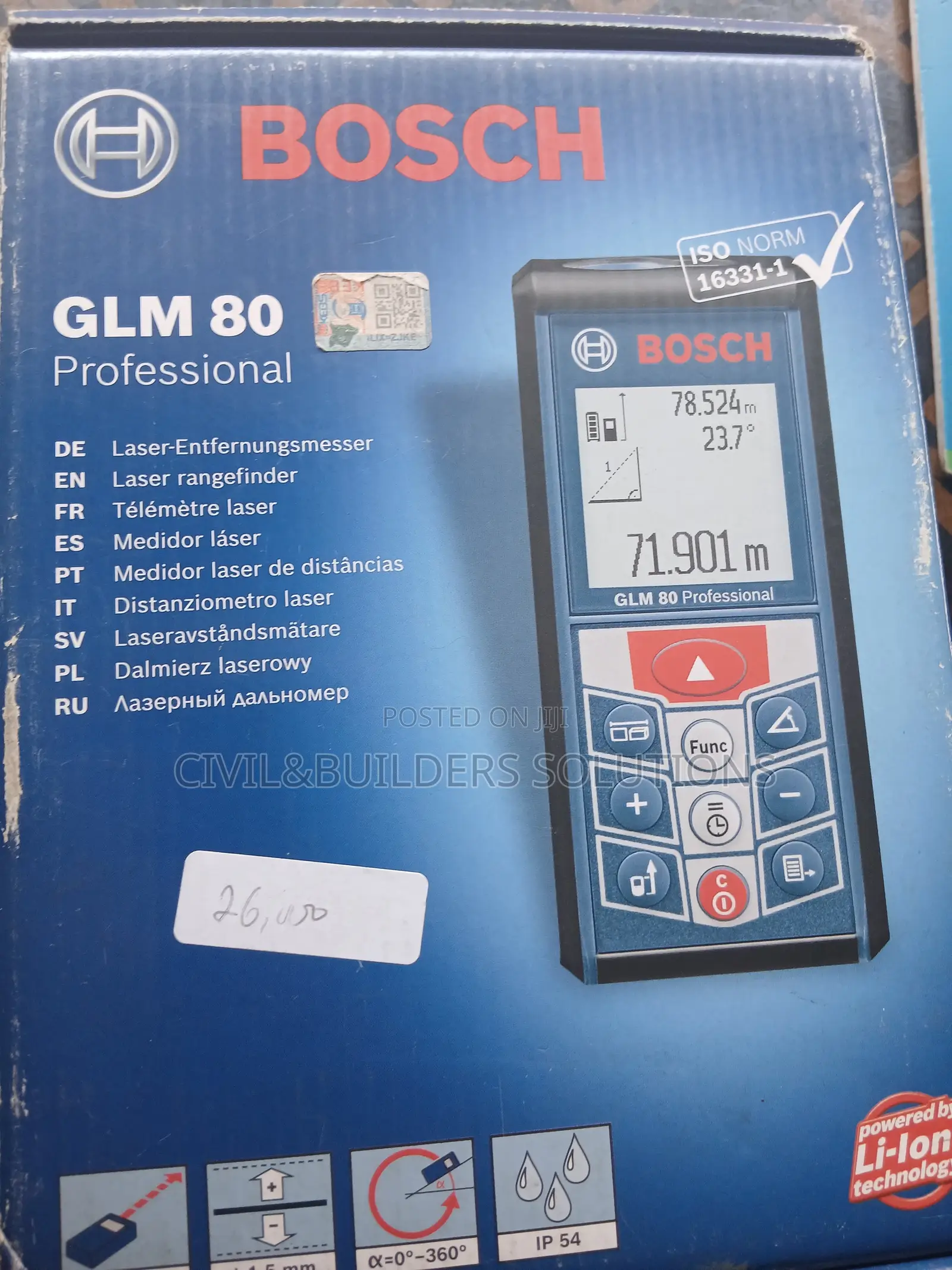 Bosch Laser Meter GLM 80