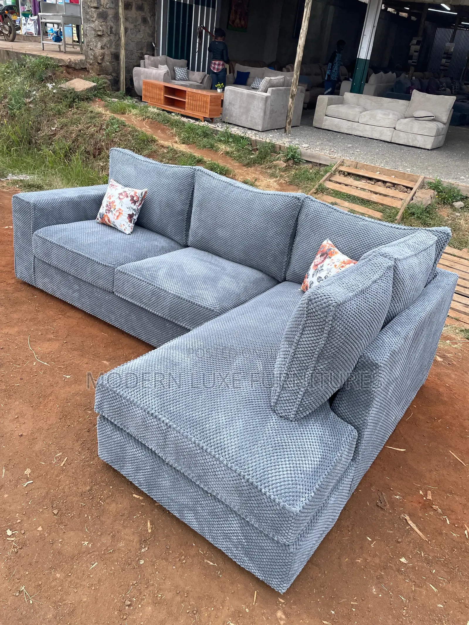 Core Living 6 Seater L Sofa/L Shaped Sofa