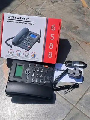 GSM Desktop Phone 6588 – Dual SIM Wireless Landline Telephone