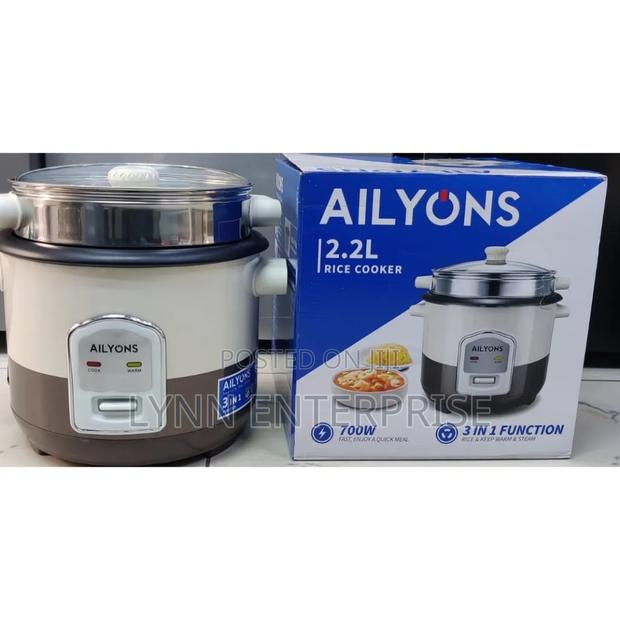 AiLyons Rice Cooker 2.2Litres 3 in 1 Function - main view