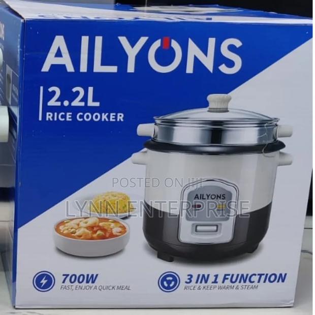 AiLyons Rice Cooker 2.2Litres 3 in 1 Function - thumbnail 2