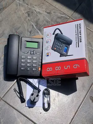 6588 Fixed Wireless GSM Office Desk Phone With LCD Display