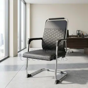 Leather Guest Chair With Armrest