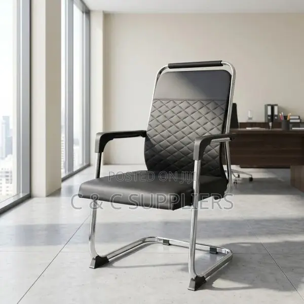 Leather Guest Chair With Armrest