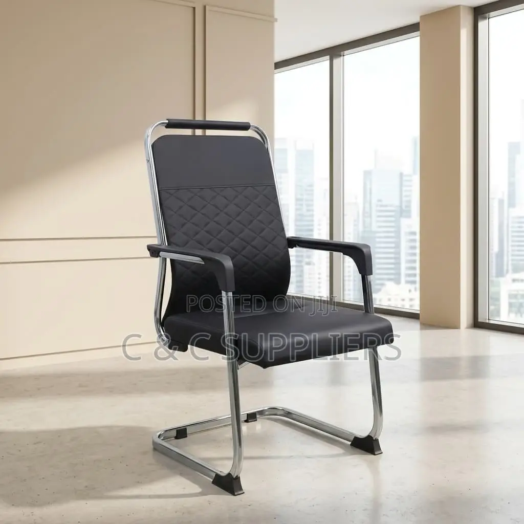 Leather Guest Chair With Armrest