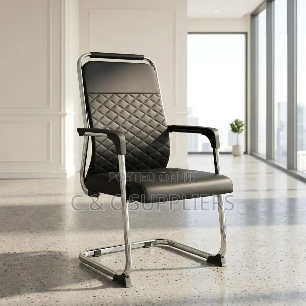 Leather Guest Chair With Armrest