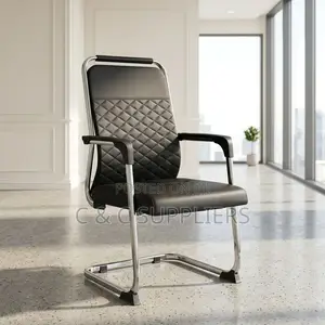 Leather Guest Chair With Armrest